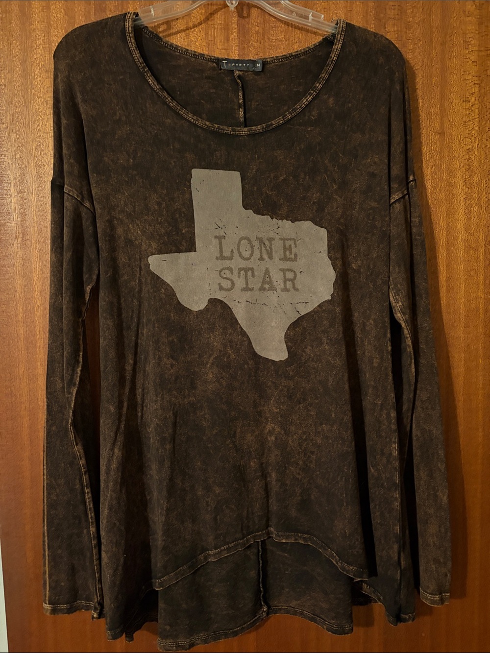Lone Star Graphic Long-Sleeve Top - Brown